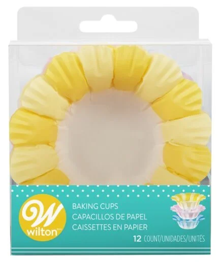 12 Cápsulas Grandes Diseño Flor Wilton