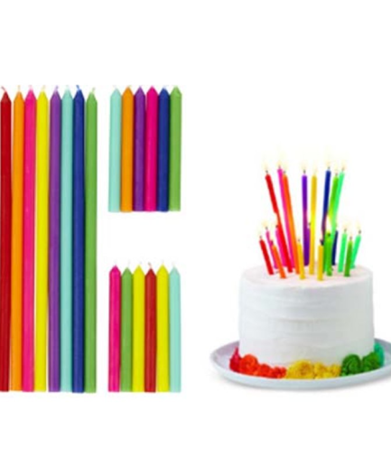 20 Velas de Cumpleaños Colores Wilton