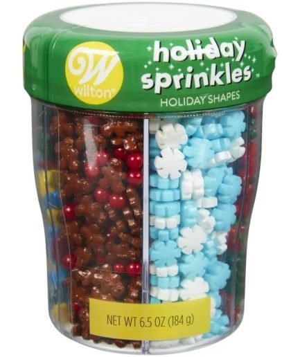 Sprinkles Mix Holiday Shapes Navidad Wilton