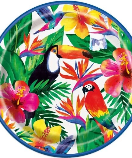 Platos desechables Luau