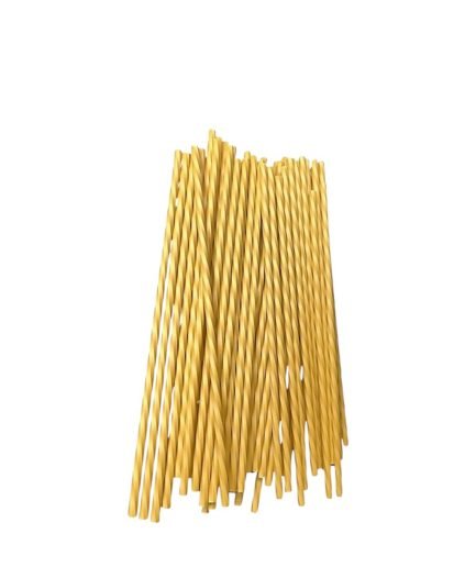 Palitos Plásticos Color Dorado Pastelería