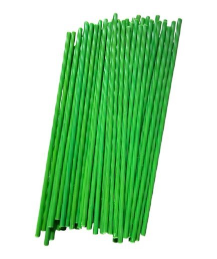 Palitos Plásticos Color Verde Hoja Pastelería